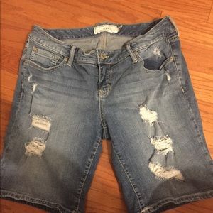 Torrid size 12 distressed Bermuda shorts